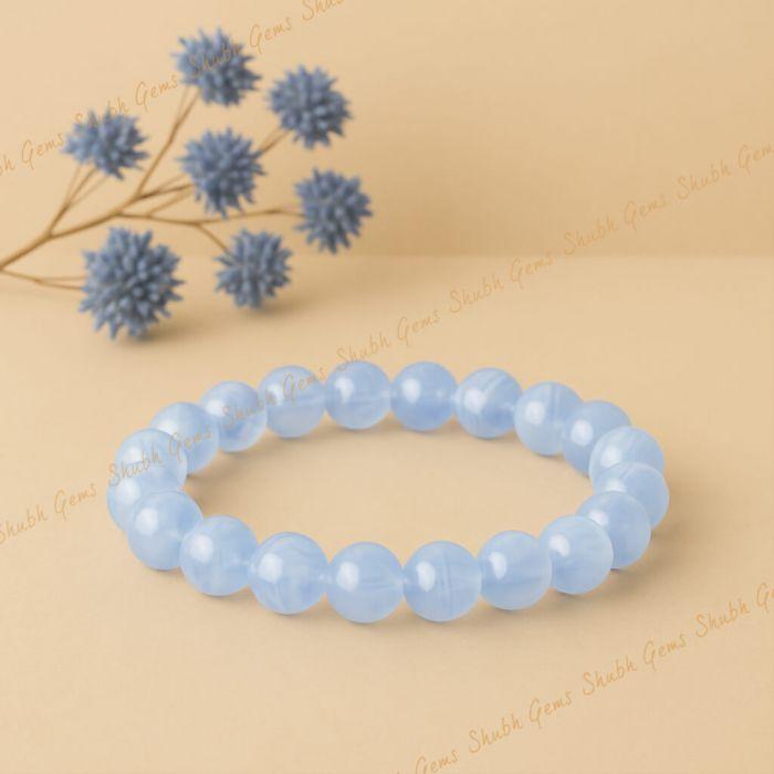 blue lace Agate braclet
